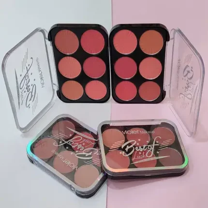 پالت رژگونه 6 عددی ‌جامد ویولت (Violet)