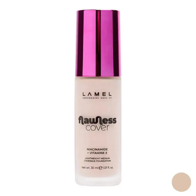 کرم پودر مایع لامل مدل Flawless Cover