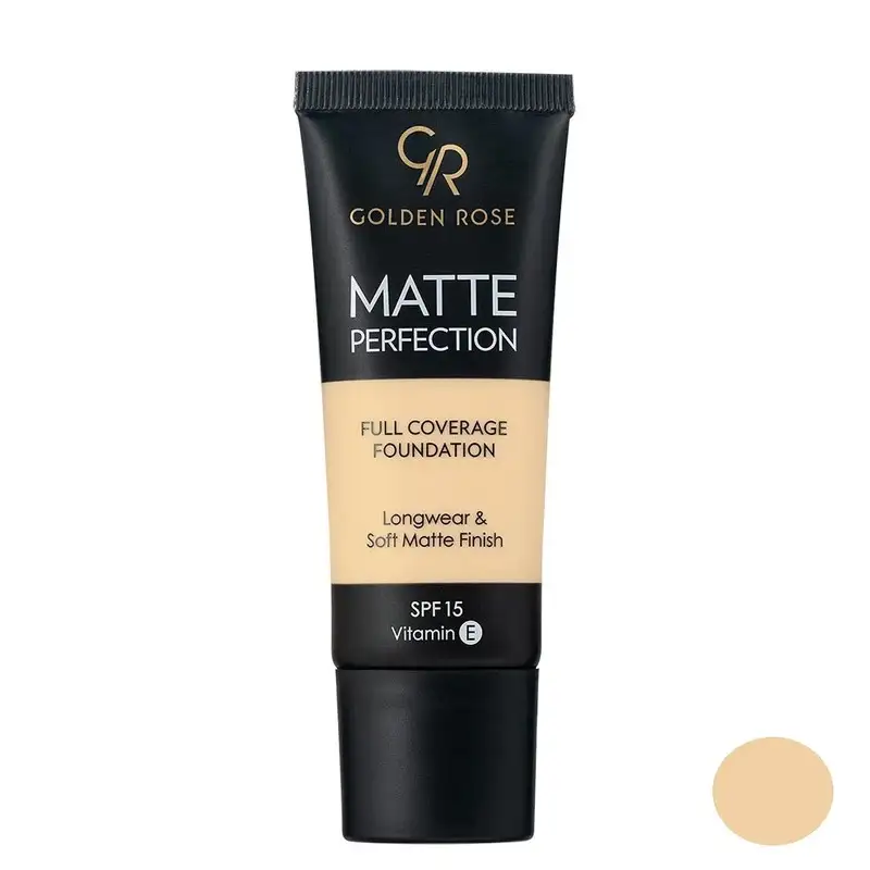 کرم پودر گلدن رز مدل Matte Perfection شماره W1